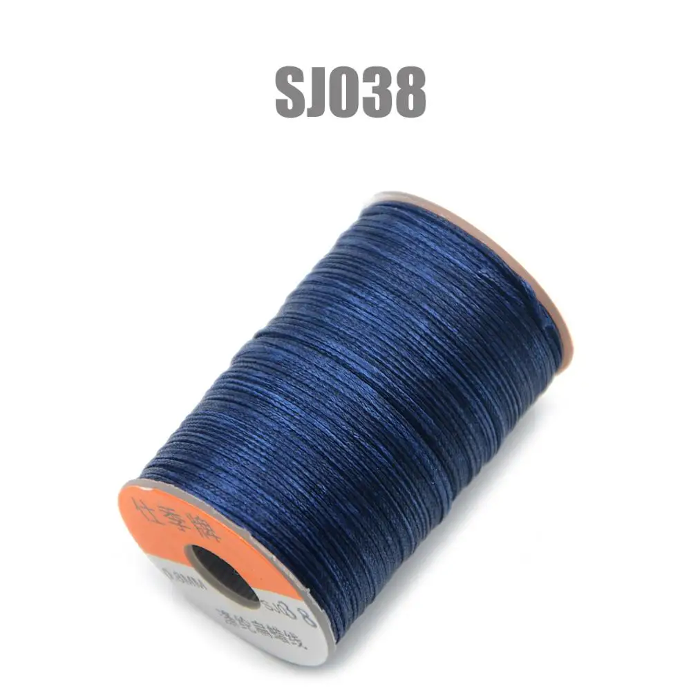 SJ038 150D 0,8 мм 100 м вощеная нить шнур для DIY инструмент для рукоделия ручная строчка нить плоская Вощеная швейная линия одежда обувь Кожа - Цвет: SJ038