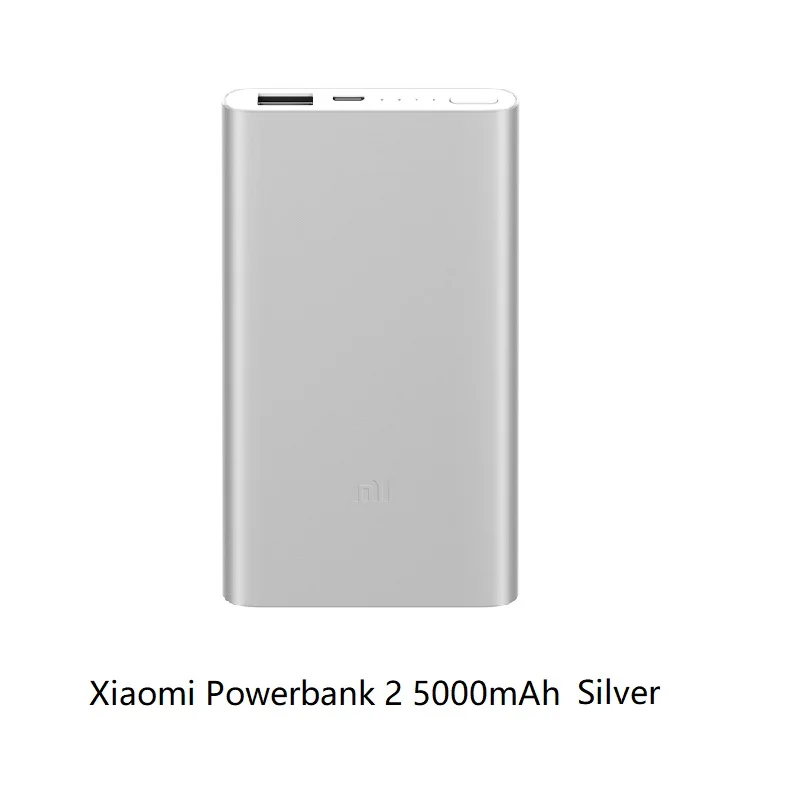 5000mAh Sliver Xiaomi Mi 10000 мАч Внешний аккумулятор 2i внешний аккумулятор 18 Вт Быстрая Зарядка Внешний аккумулятор 10000 PLM09ZM с двойным USB выходом для телефона - Цвет: 5000mAh Sliver