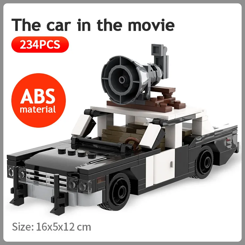 

City Publicity Vehicle Blues Brothers Bluesmobile Building Blocks Assembly Police Station Car Model Bricks Kids Toys Xmas Gifts