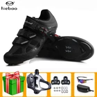 Кроссовки Tiebao мужскиеженские, дышащие, дорожная обувь для велоспорта, набор с педалью, самоблокирующиеся, черные