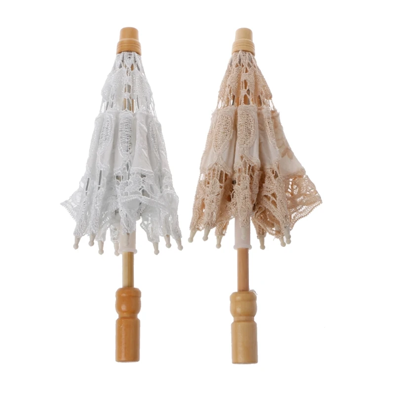Accesorios de fotograf&iacute;a de beb&eacute; reci&eacute;n nacido, sombrilla de encaje, estudio infantil, fotograf&iacute;a, regalo de Ducha-1