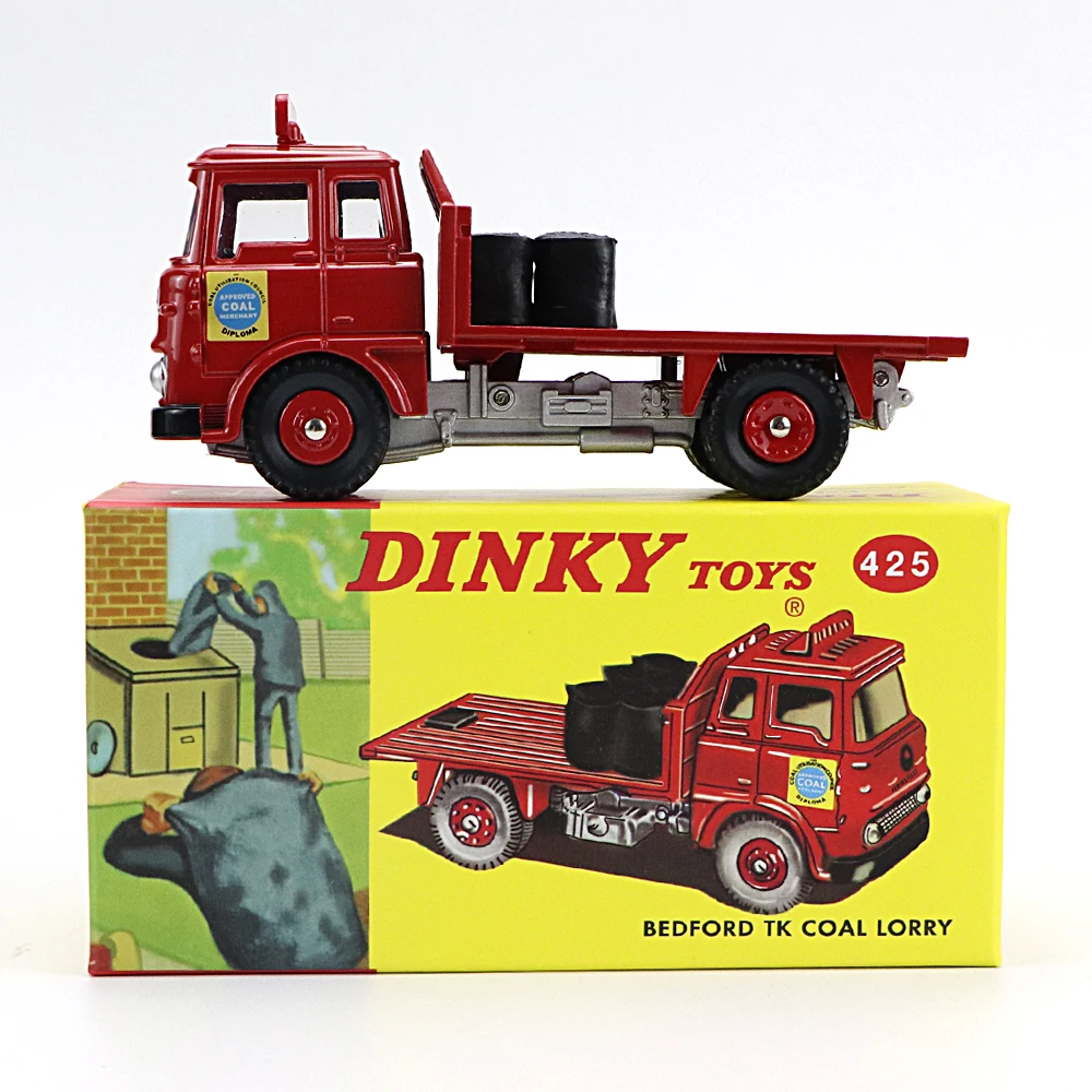 1/43 Атлас DIECAST Dinky Toys 425 BEDFORD TK грузовик с угольными мешками и чешуйками модель