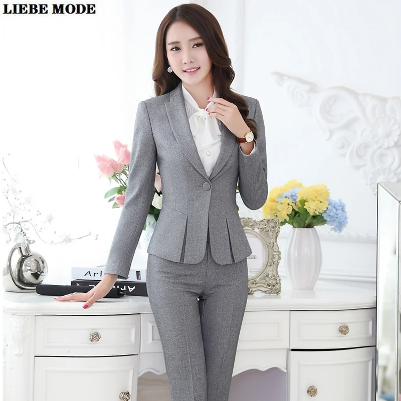 Женский комплект из блейзера и брюк официальная одежда деловой офисный брючный