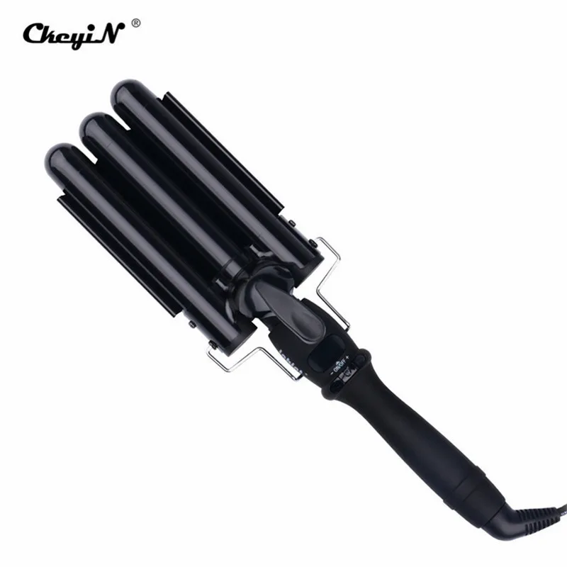 

3Â BarrelsÂ CurlingÂ IronÂ WandÂ 60s FastÂ HeatingÂ HairÂ Curler 25mm AntiÂ SkidÂ HairÂ StylingÂ ToolÂ WithÂ LCDÂ DigitalÂ Display For Dry Hair