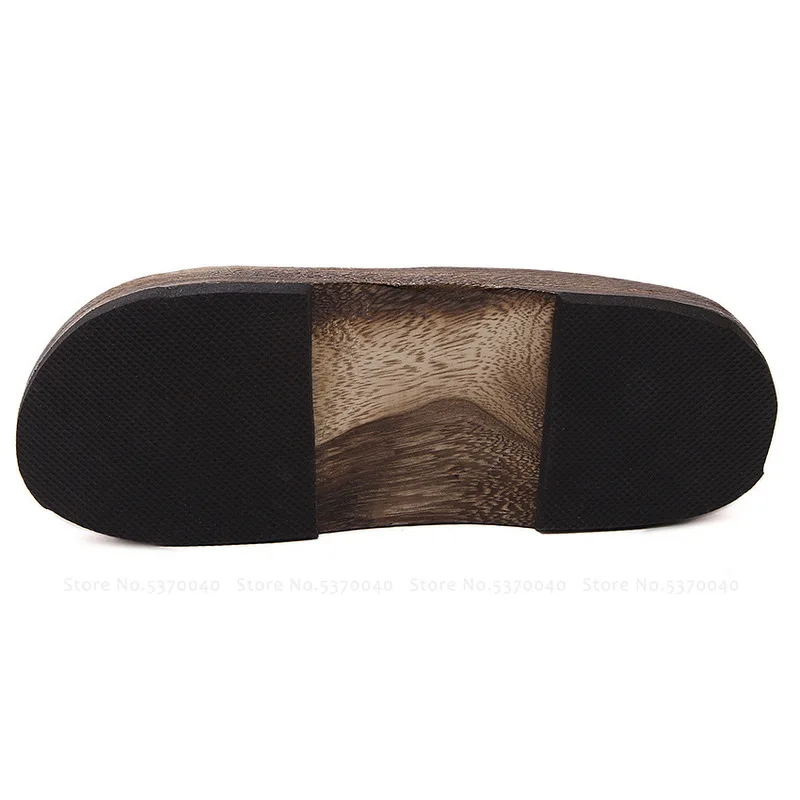 Японские традиционные Сабо Geta мужские деревянные уличные тапочки пляжные