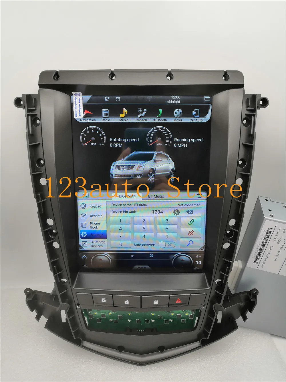 10,4 ''Tesla стиль Android 8,1 автомобильный DVD gps плеер Радио Навигация для Cadillac SRX 2009 2010 2011 2012 PX6 CARPLAY ips стерео