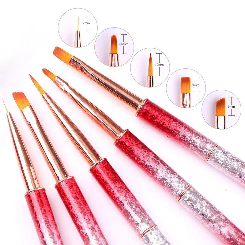 1 шт. УФ гель щетка для ногтей цветная ручка рисования градиентная сломанная со