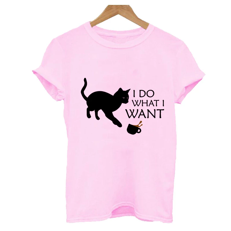 

Футболка женская с коротким рукавом, смешная рубашка с принтом графики в стиле Харадзюку, модный топ, цвет черный/розовый, на лето