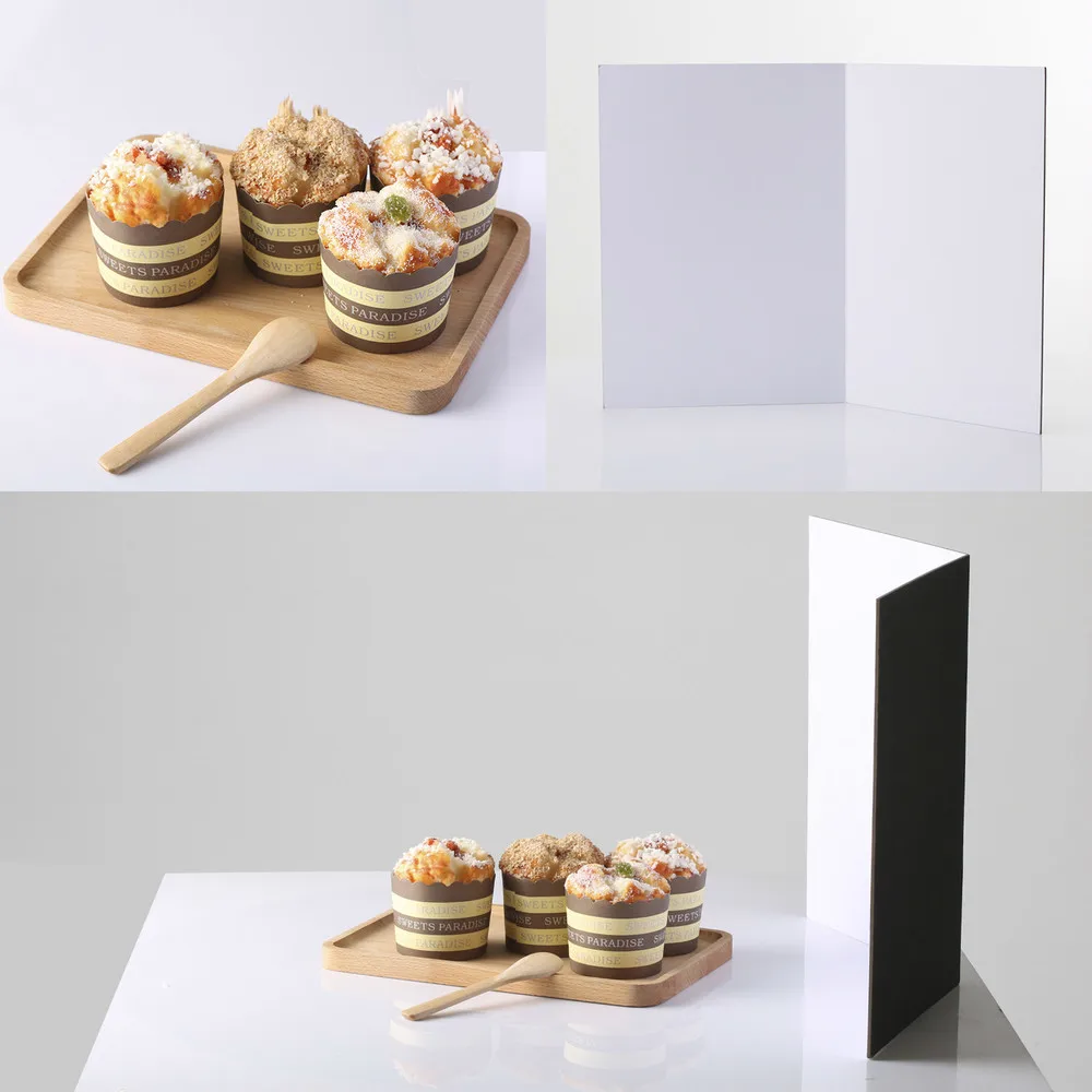 41*28,5 см аксессуары для фотосъемки, складной картонный Белый Черный Серебристый отражатель, поглощающий светильник, плотная Светоотражающая бумага