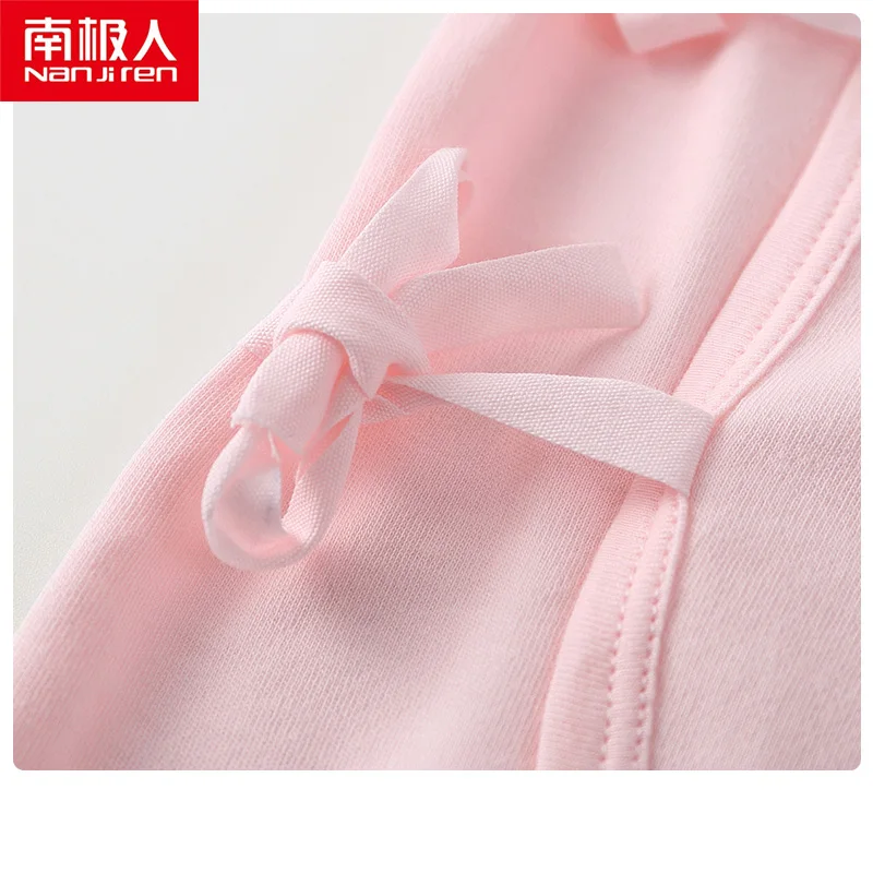 Хлопковое нижнее белье nanjiren для новорожденных мужчин и женщин костюм из трех