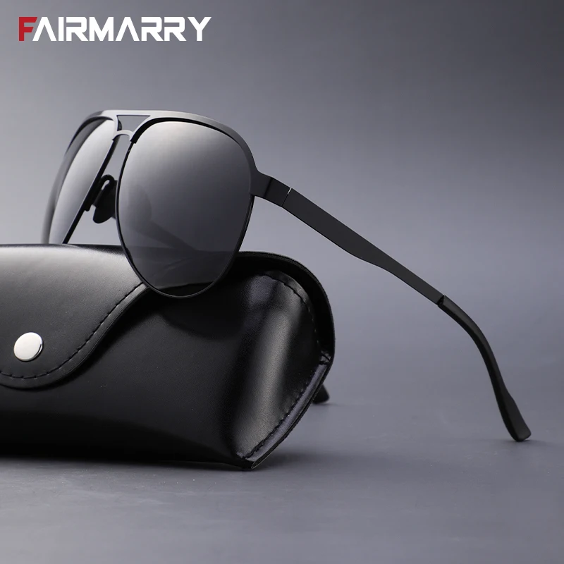

Fairmarry Polarized Men Sunglasses Flexible Steel Frame Sun Glasses TAC Coated Lenses UV400 Lunette Male Eyeglasses Hot Gafas