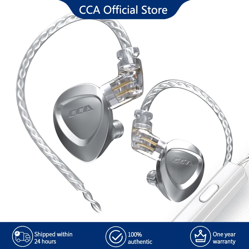 Внутриканальные наушники CCA CKX 6BA + 1DD гибридные металлические Hi-Fi