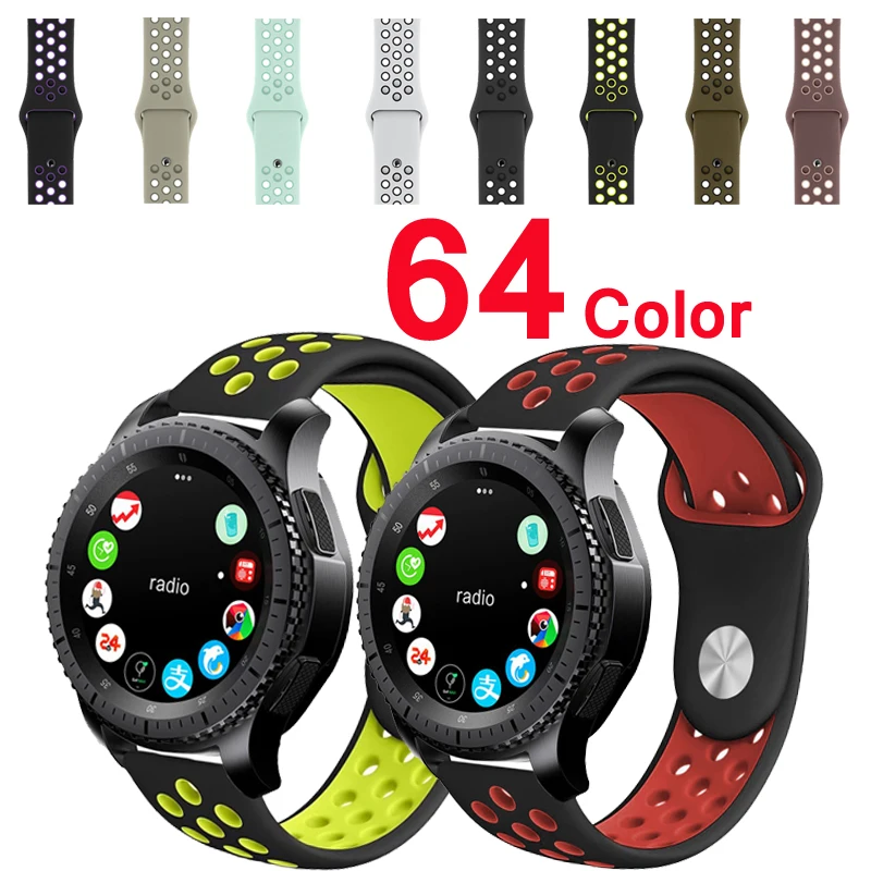 22 мм 20 мм ремешок для часов samsung galaxy watch active 46 мм ремешок gear S3 frontier 42 мм huawei watch gt ремешок силиконовый ремешок для часов
