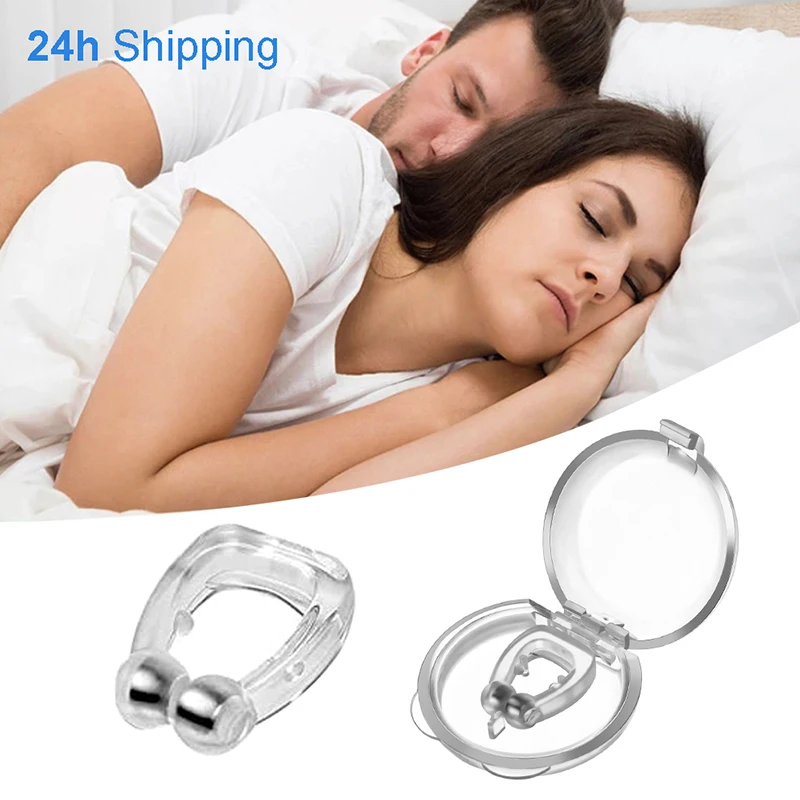 

1PC Magnetic Anti Snoring Nasal Dilator Stop Snore nose clip device Easy Breathe Improve Sleeping For Men/Women Dropshipping