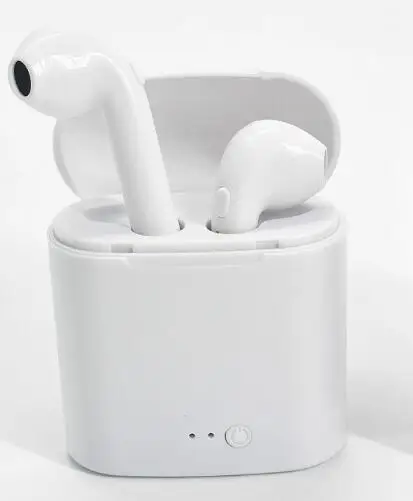 Bluetooth i7s Wireless Earphones Sport Stereo Earbud Headset With Charging Box For Smart Phone - Цвет: White
