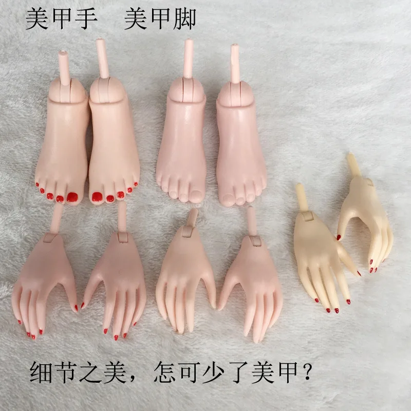 

Doll Accessories 1/3doll Bjd Sd 1/4 Doll Manicure Palms Soles Dolls Replacement Hands and Feet
