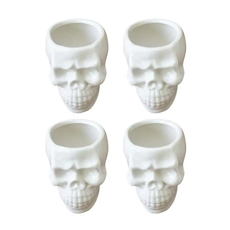 Керамический горшок для растений в форме черепа цветов суккулентов кактусов