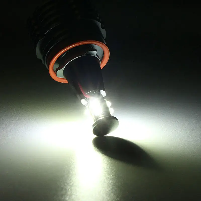 Krator 2 шт. Белый 8 светодиодов ангельские глазки гало светильник лампа 40 Вт для E90 E92