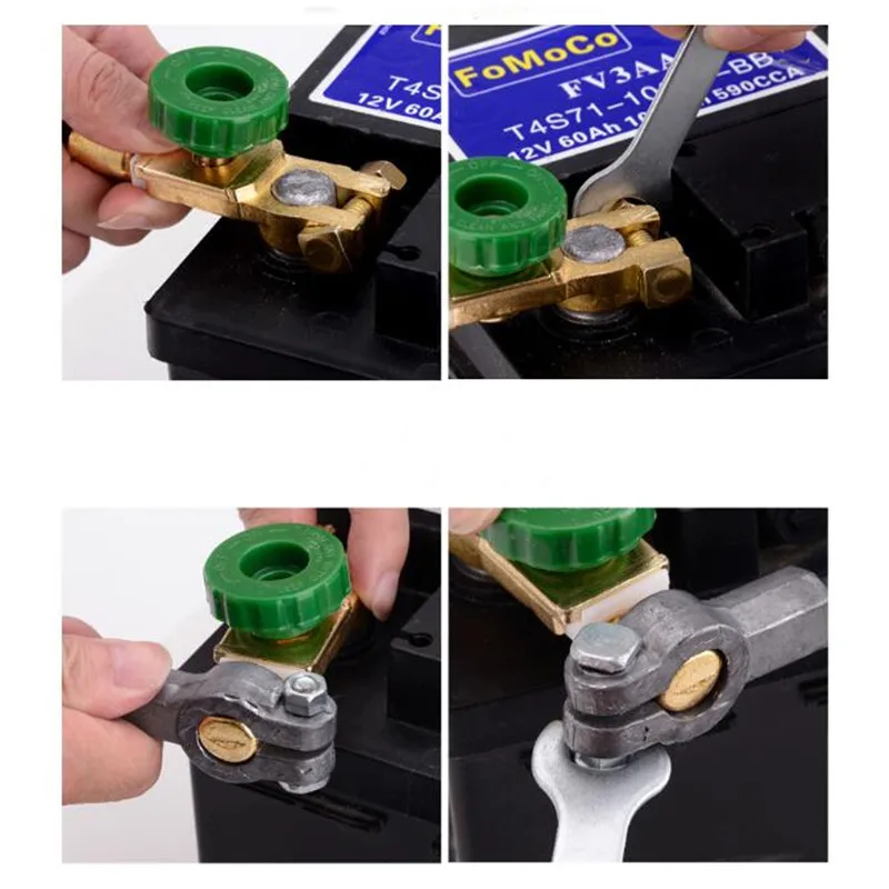 

Professional Zinc Alloy Copper Battery Terminal Link Switch Quick Cut-off Disconnect Isolator Switch Auto Car Accessories