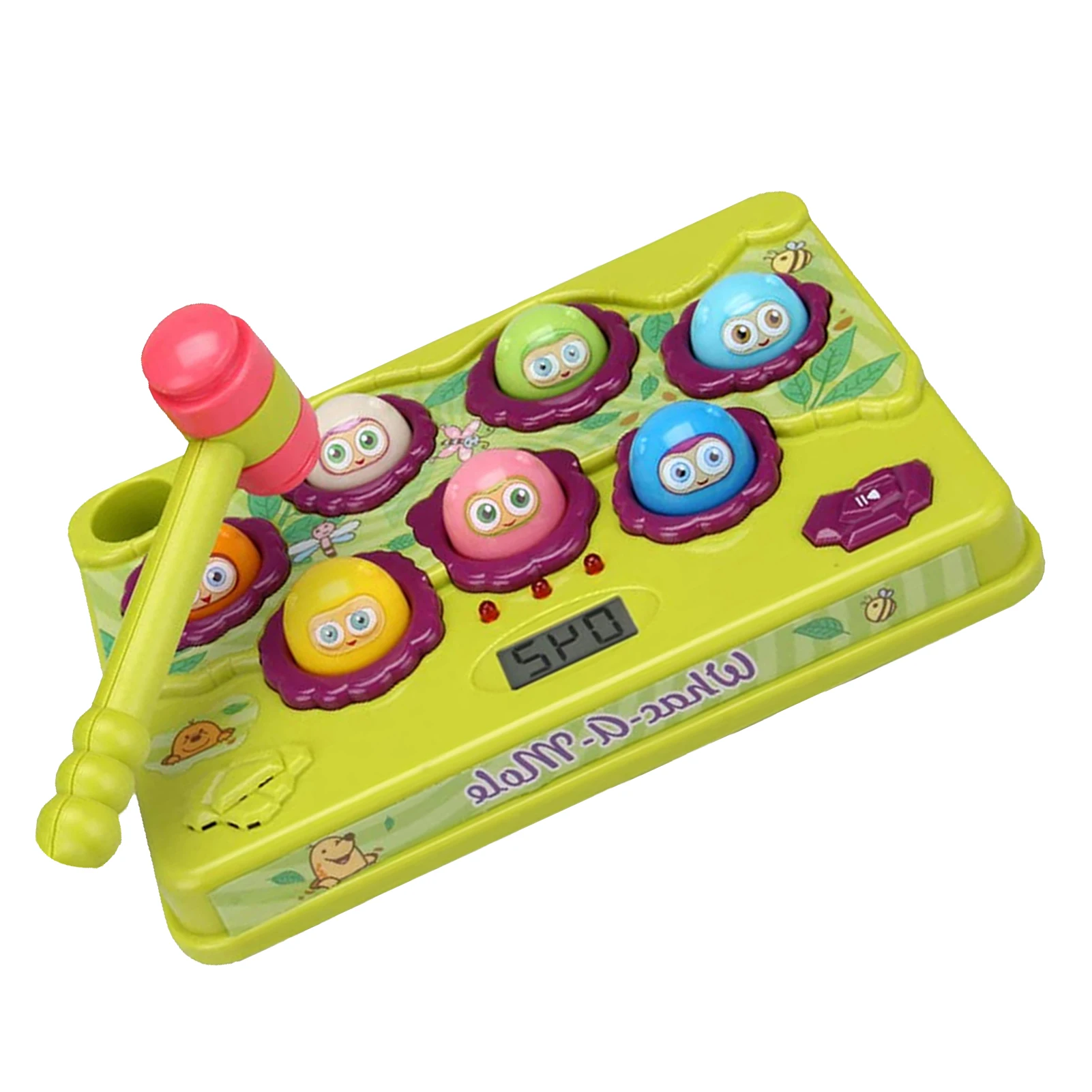 

Mole Game Toy Durable Colorful Light Whack-a-mole Electric Toy For Children's Learning Education Trainning Interactive Fun Games