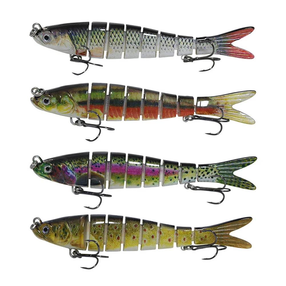 

140mm Wobblers Pike Fishing Lure 8 Sections Artificial Multi Jointed Hard Bait Bass Fishing Swimbait Fishing Tools Crankbaits