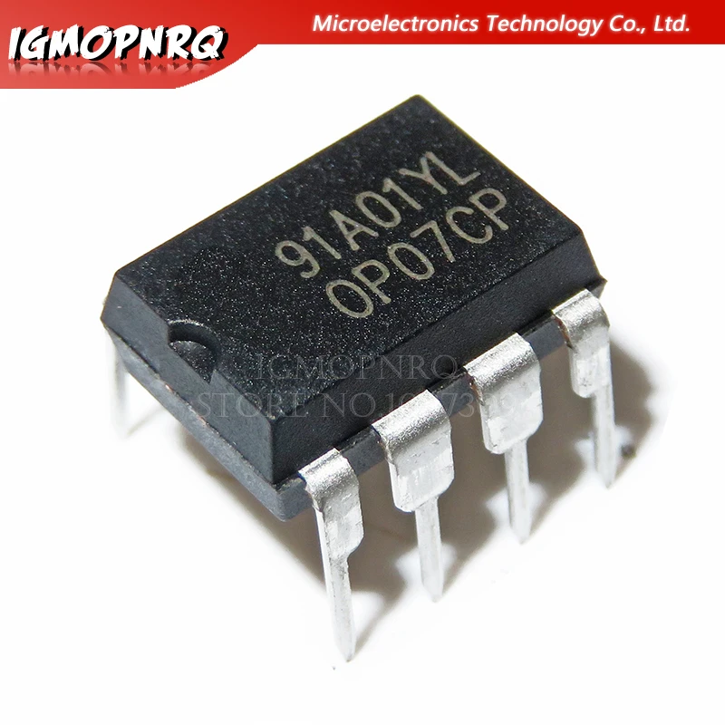20 шт. OP07CP OP07 OP07C DIP 8 операционные усилители Op Amps низкое офсетное напряжение новый