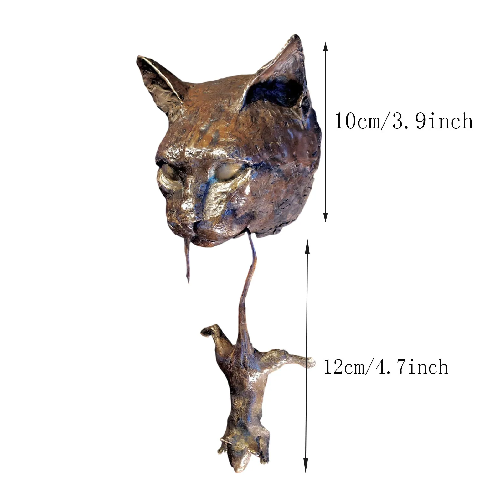 

Cat and Mouse Wall Hangings Spooky Wall Sculptures Decoration Creative QW