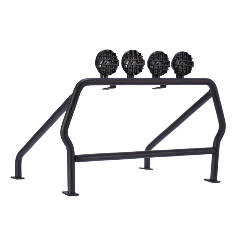 Металлическая рулонная клетка ковш с 6 светодиодный ными лампами для 1/10 RC Crawler Axial
