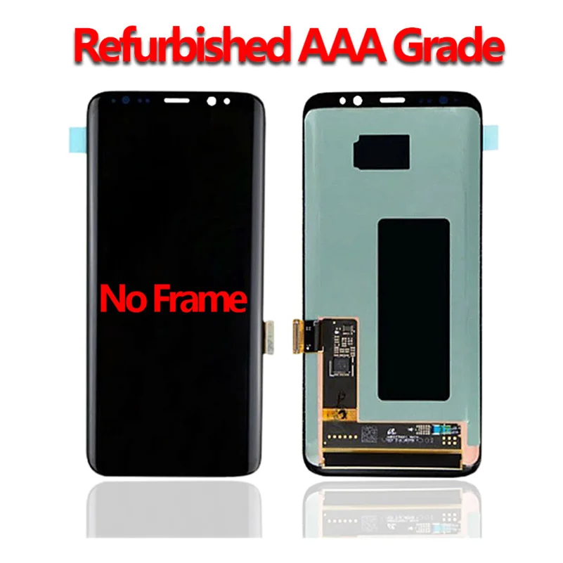 AMOLED S8 ЖК-дисплей с рамкой для SAMSUNG Galaxy S8 G950 G950F дисплей S8 Plus G955 G955F сенсорный экран дигитайзер не горит