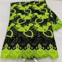 green african guipure mesh lace fabric 2021 high quality nigerian swiss voile in switzerland tulle lace fabrics 5yardslot a1436