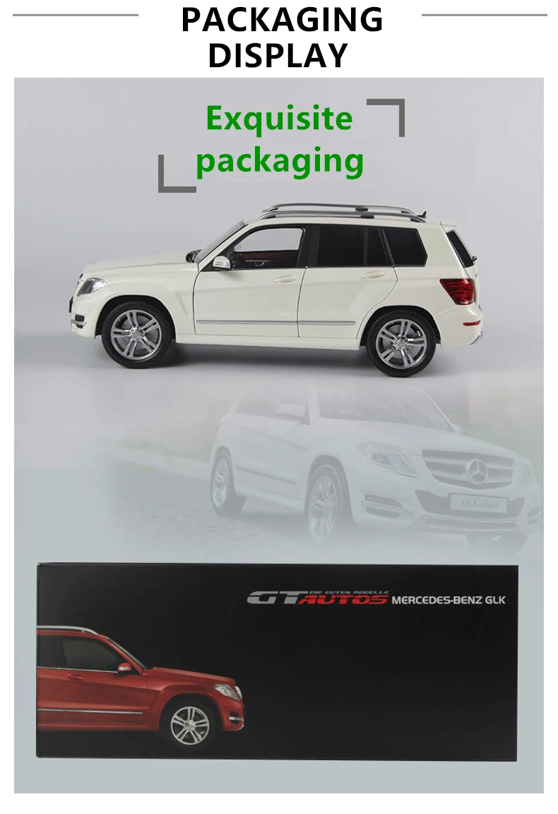 Welly 1:18 Mercedes GLK внедорожник vehi сплав модель автомобиля Моделирование Украшение автомобиля коллекция Подарочная игрушка Литье под давлением модель игрушка для мальчиков