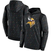 minnesota mens clothing sweatshirt vikings crucial catch therma american football pullover casual quality hoodie charcoal s 3xl