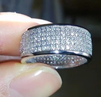 new jewelry accessories popular jewelry exquisite zircon ring european american fashion unisex hand accessories