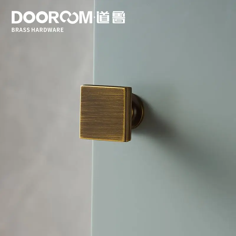 Dooroom Твердый латунный светильник, роскошная блестящая золотая мебель для шкафа, дверные ручки ящика, современный американский простой европейский ручки - Цвет: AB
