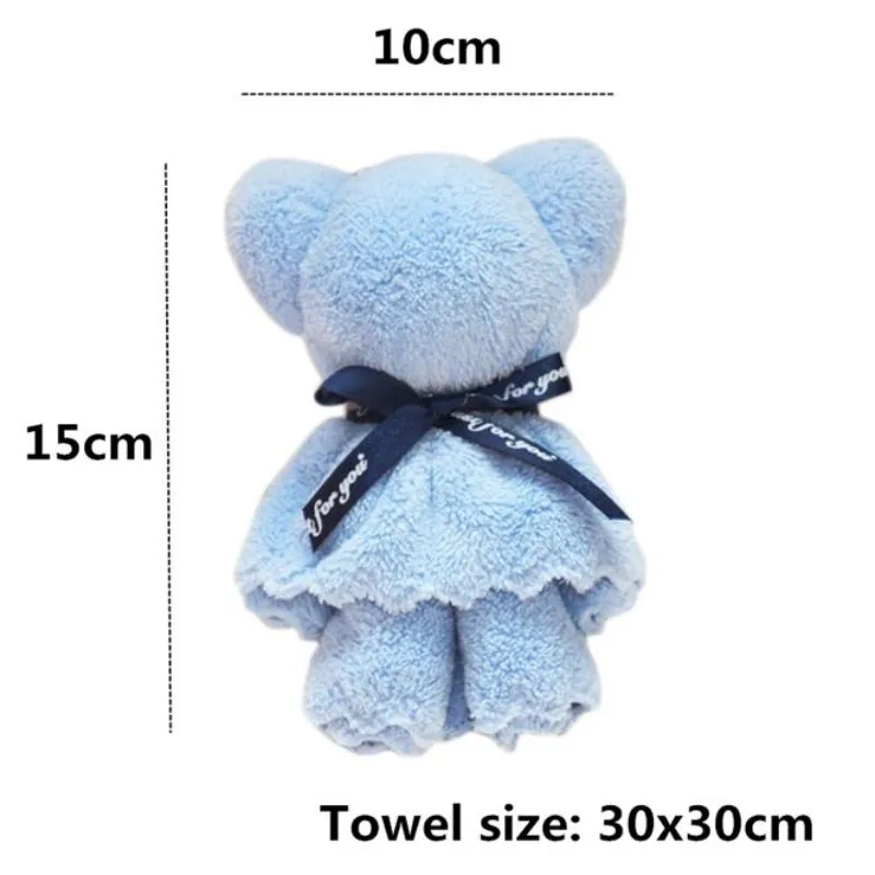 10 комплектов креативное полотенце в форме медведя 30x30 см |