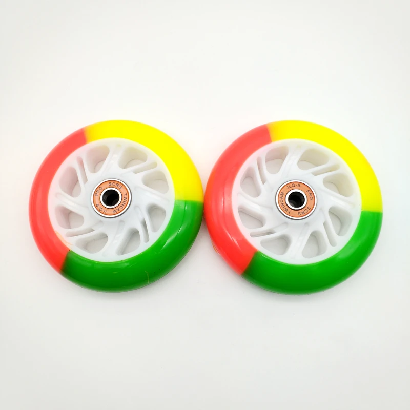 Бесплатная доставка детское колесо для скутера мигающее с подсветкой 100*24 мм 120 ПУ