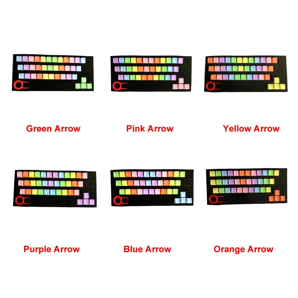 37 key красочные Office с подсветкой клавиши комплект PBT коммутаторы Gaming Keyboard