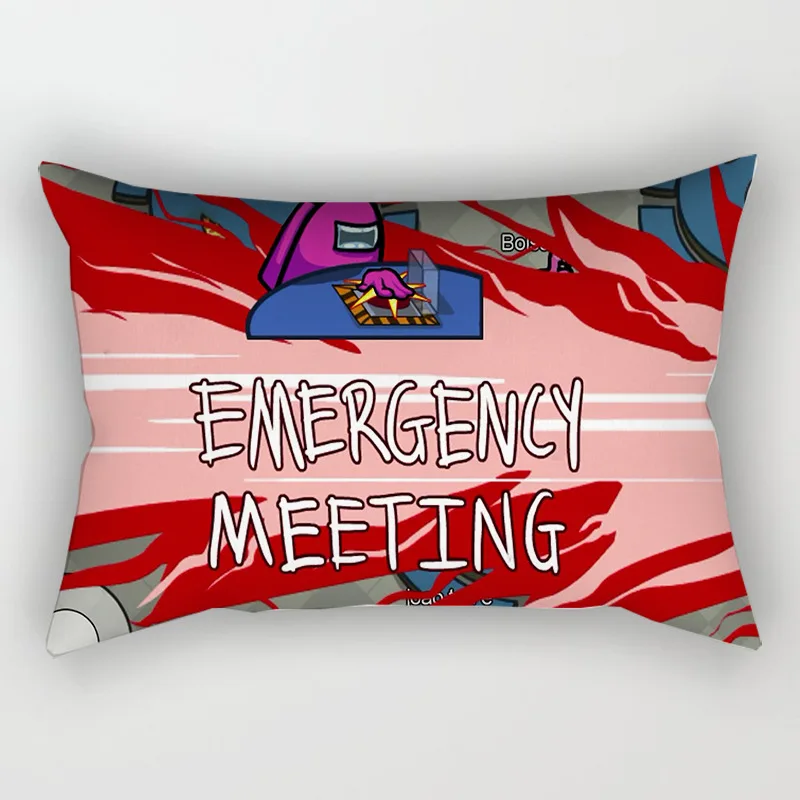 

Cartoon Hot Game Pillowcase Among Us Game Cushion Cover Office Home Sofa Car Decorative Cushion Pillow Case Living Room Gift