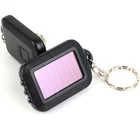 Обновление Солнечный Мощность маленький брелок с фонариком с 3 светодиодный свет лампа на солнечной батарее для путешествующих пешком Кемпинг наружное освещение