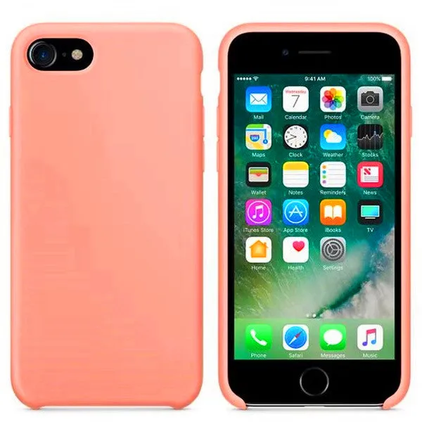 Оранжевый Силиконовый чехол для телефона для Iphone 7, 8 Plus, чехол для Iphone 6, 6S Plus, X, XS, MAX, XR, 7, 8, без логотипа, Роскошный чехол s+ сумка - Цвет: Оранжевый