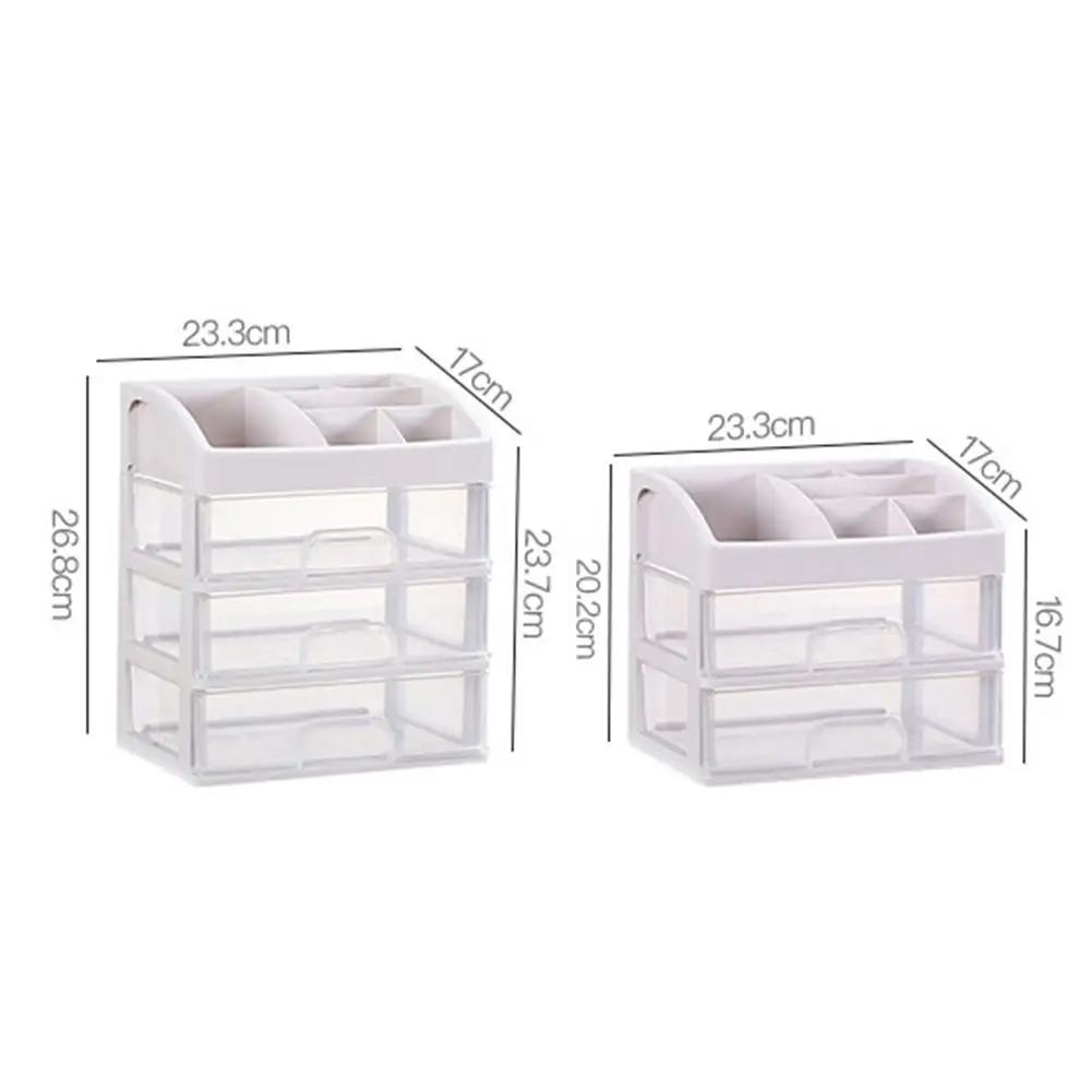 2/3 Layer Plastic Comestic Storage Box Makeup Organizer Brush Jewelry Case Sundries Holder | Дом и сад