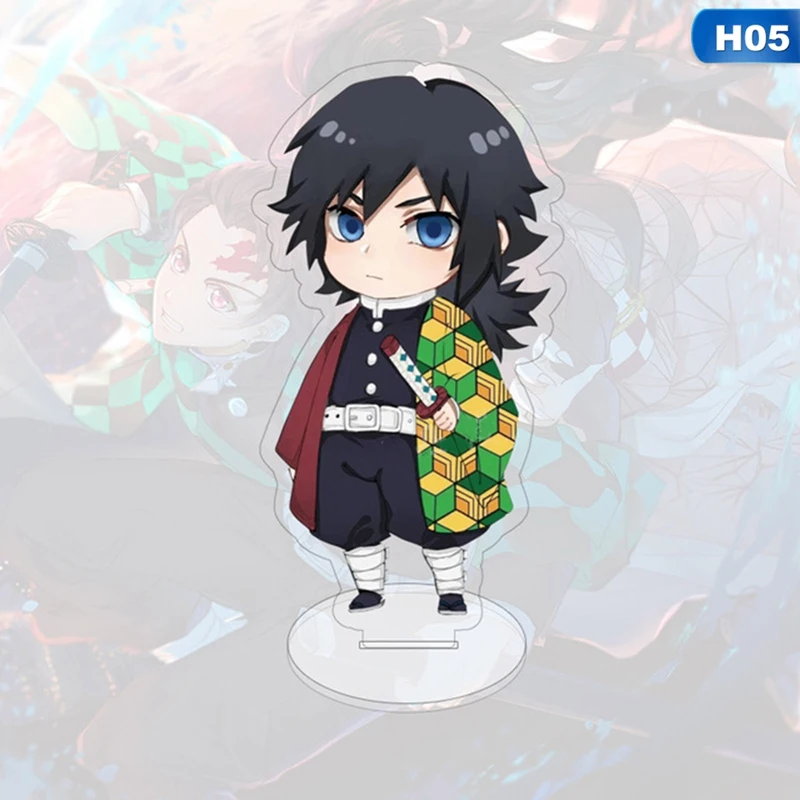 

Anime Demon Slayer Acrylic Stand Model Toys Desk Cute Action Figures Comic Exhabition Decor Ornaments Fans Collection Gifts 9cm