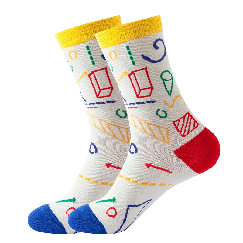 

Socks Men's Women's Novelty Happy Funny Graphic Socks Combed Cotton Sock Christmas Gift Harajuku Long Basketball Cycling Socks