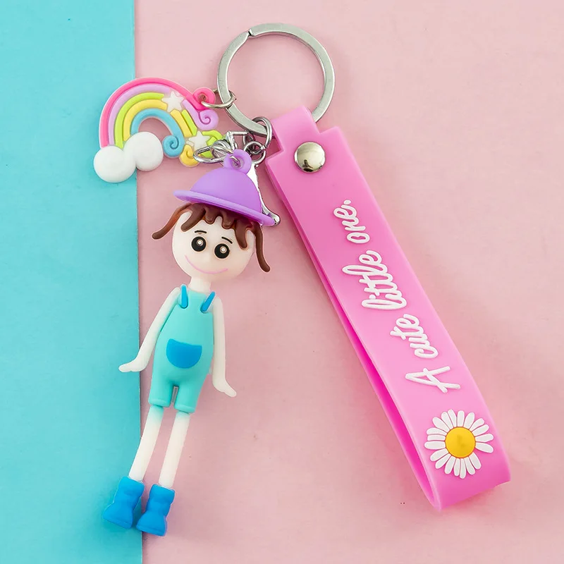 2020 мультяшная Радужная соломенная шляпа брелок для девочек очаровательные