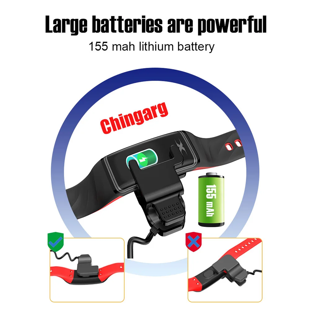 

V30S Smart Bracelet Smart Band BT Sports Fitness Tracker Heart Rate Sleep Health Monitor Big Screen Smart Watch