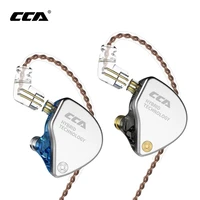 cca ca4 headset in ear hybrid technology 1ba1dd metal wired earphone bass earbuds sport noise earphone cancelling headphones