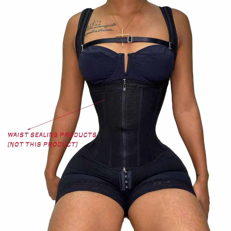 Shapewear Women Fajas Colombianas Compression Hip Lift Open Chest Garment Wide Adjustable Shoulder Strap Womens Bodyshaper
