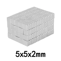 50100200pcs 5x5x2 super strong square magnet n35 ndfeb rare earth magnet 552 neodymium magnets sheet 5x5x2mm
