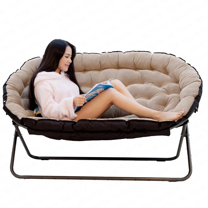 Ленивый диван Европейский двойной из ткани одинарный складной стул домашнее