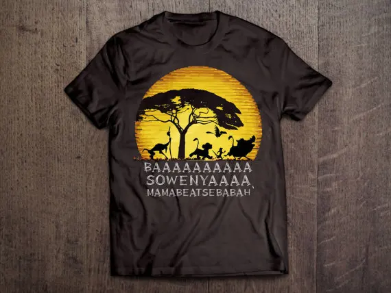 

Lion King Baaa Sowenya Family Set T-Shirt Family Matching Outfit DAD,MOM,And KIDS Cotton O-Neck Short Sleeve T Shirt